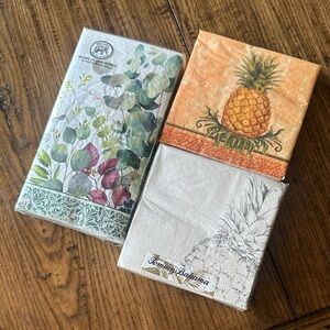 3 sets of NEW cocktail napkins